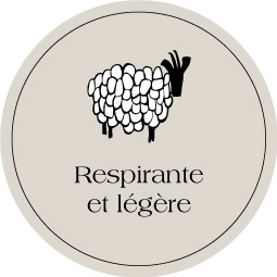 mohair avec propriété respirante